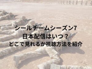 シールチームシーズン7日本配信はいつ？どこで見れるか視聴方法を紹介
