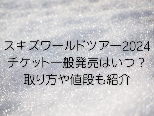 スキズワールドツアー2024チケット一般発売はいつ？取り方や値段も紹介